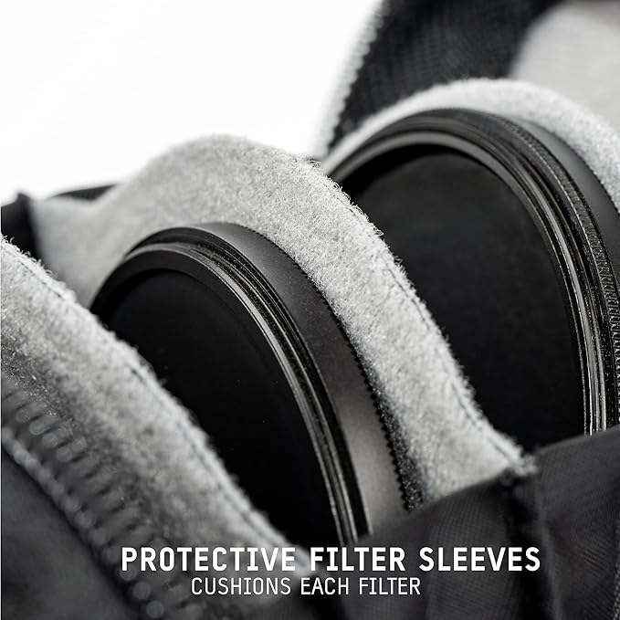 WANDRD Lens Filter Case - Store 4 Filters in Your Camera Backpack or Camera Case, Protect Photography Accessories from Scratches, Dust & Impact (Wasatch Green)