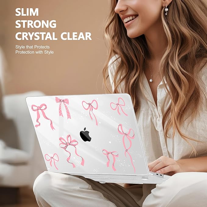 for MacBook Pro 16 inch Case 2019 2020 Release Model A2141, Plastic Hard Shell Cover with Keyboard Cover & Screen Protector for MacBook Pro 16 inch with Touch Bar & Touch ID, Star Bow