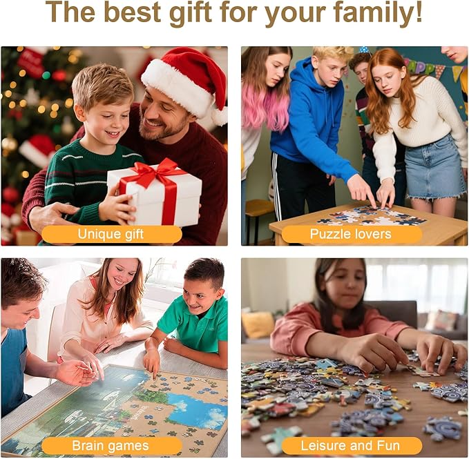 Personalized Photo Puzzle with Glossy Finish – Custom Jigsaw Puzzle 120/200/300/500/1000/1500 Pieces for Family, Couples, Pets, Birthdays, and Weddings (1500-Vertical)