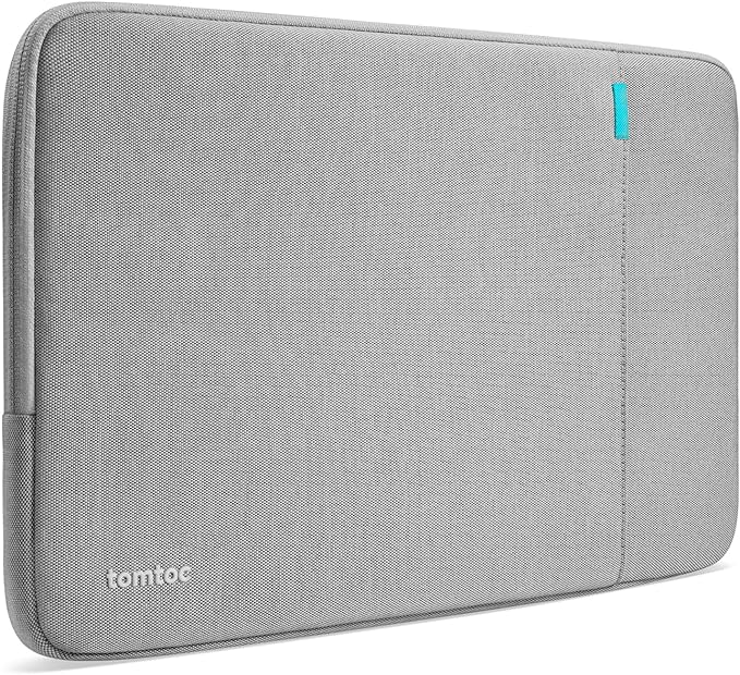 tomtoc 360 Protective Laptop Sleeve for 14-inch MacBook Pro M4/M3/M2/M1 Pro/Max A3112 A3401 A3185 A2992 A2918 A2779 2024-2021, Water-Resistant Case Bag with Accessory Pocket for 13.8 Surface Laptop 7