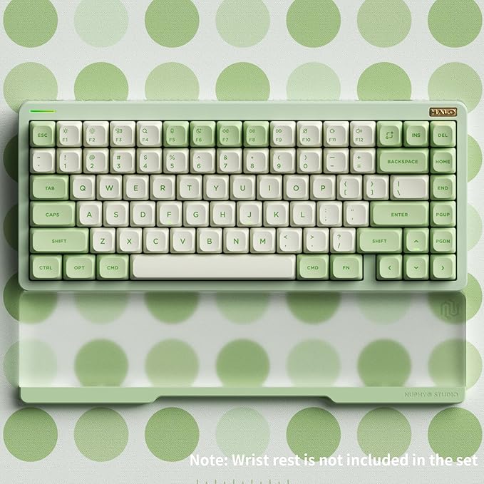 nuphy Halo75 V2 Mechancial Gaming Kyeboard,75% Wireless Hot Swappable Bluetooth Keyboard,83 Kyes RGB Backlit Keyboard,Support Bluetooth/2.4GHz/USB-C (Green, Mint (37gf))