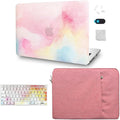 KECC Compatible with MacBook Pro 13 inch Case 2020-2025, 2016-2019 Release M2 M1 A2338 A2289 A2251 A2159 A1989 A1706 A1708 Plastic Hard Shell + Keyboard Cover + Sleeve, Pink Mist