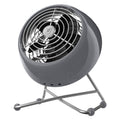 Vornado VFAN™ Mini Modern Personal Desk Fan with 2-Speed Control, Adjustable Tilt, Quiet Metal Air Circulator for Office, Bedroom, Dorm, Compact Desktop Cooling Device, Storm Gray