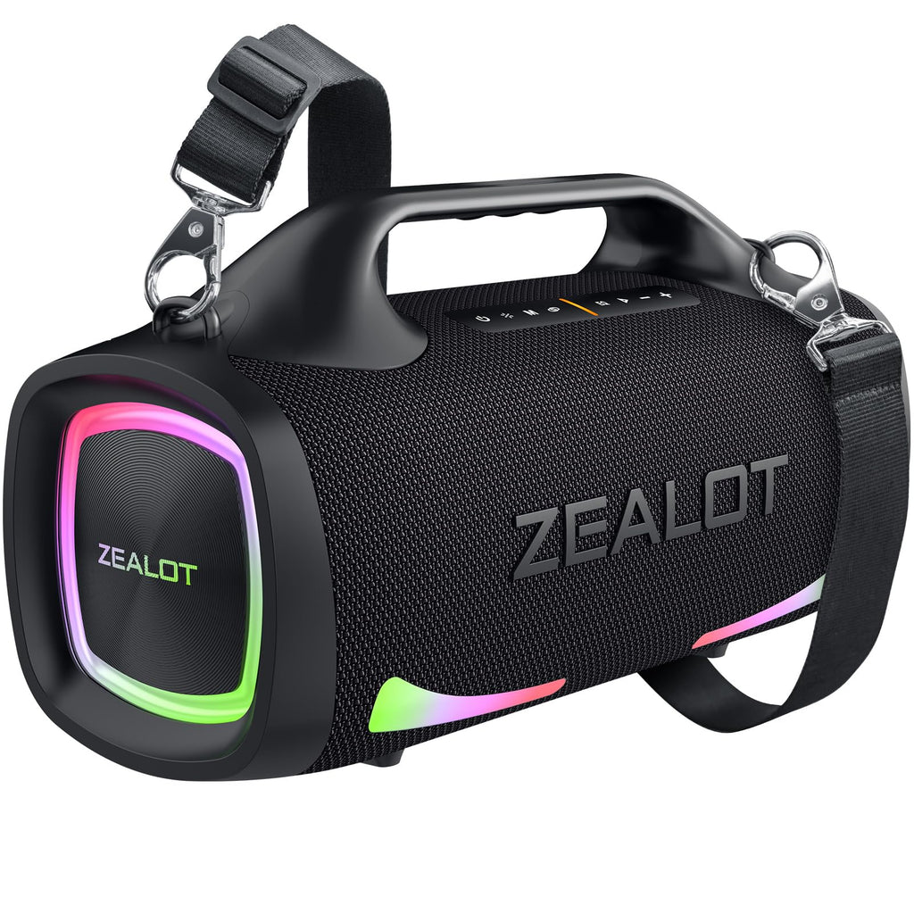ZEALOT Bluetooth Speaker, 120W Booming Sound Speakers Wireless, Dual Pairing, XBass, 24000mAh, EQ,Fast Charge, Portable Outdoor Waterproof Speaker for Camping,Pool, Beach, and Party