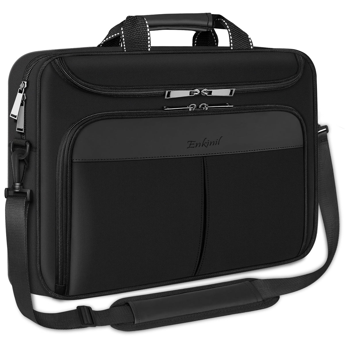 Enkinil 15.6-16.2 Inch Laptop Briefcase with Reinforced Shoulder Strap