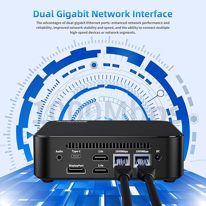 DreamQuest Mini PC W-11 Pro Intel 12th Alder Lake N95 (up to 3.4GHz) Micro PC 16GB RAM 512GB PCIe SSD Mini Desktop Computer 4K HDMI/DP/USB-C | WiFi 5 | BT 5.0 for Home & Business