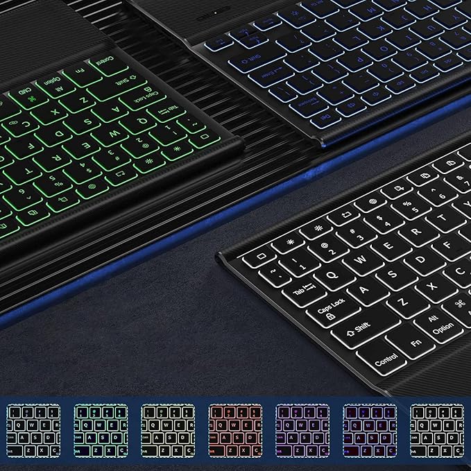 Sahara - Navigate Series Keyboard Case with Track Pad for iPad Air 13" (M2 2024/M3 2025), Black, (TB00418)