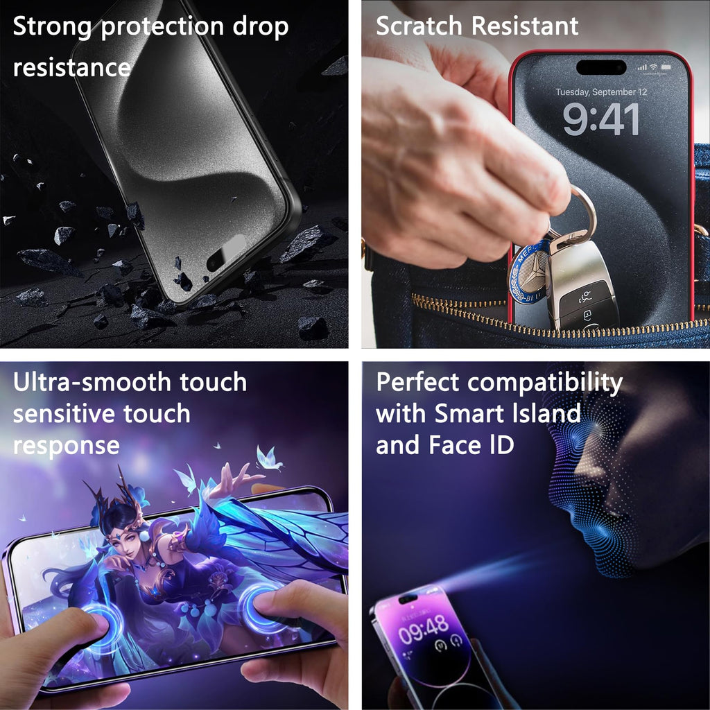 CHRYSHA 2-Pack Matte Screen Protector for iPhone 12 Pro Max 6.7-Inch, Auto Dust Removal, No Bubbles, High Definition Clear, Easy Installation