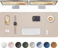 Extra Large Desk Mat - 63"x 17" Non-Slip Desk Pad for Office and Home - Ideal for Large Mouse Pad and Desk Mats on Top of Desks(Beige)