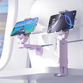 Perilogics 2025 Upgraded Travel Essentials Must Have Airplane Phone Holder Mount. Improved Ergonomic Lever, Perfect for Long Flight, Cruise, Desk, Travel Gift for Content Creator (Lavendar)