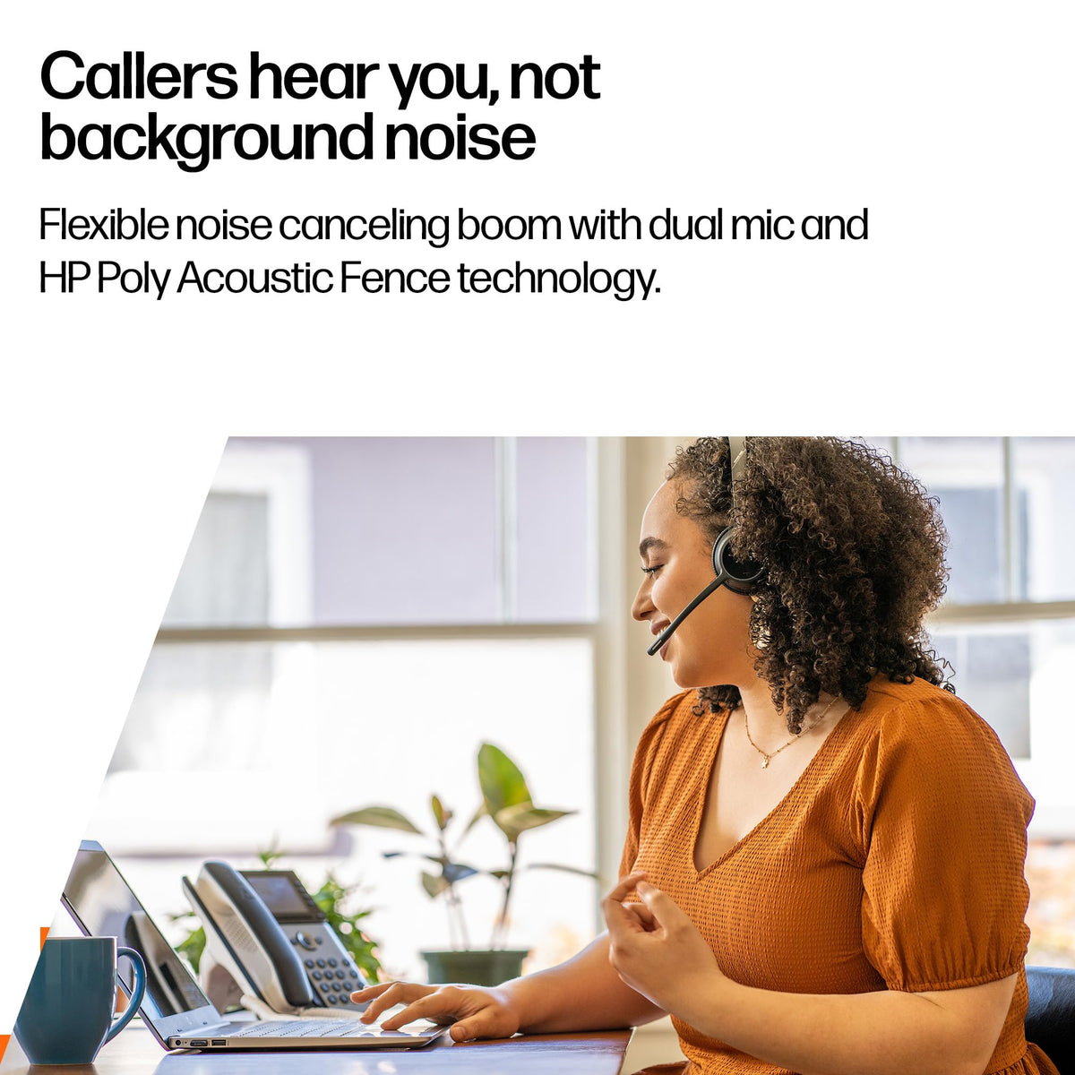 Poly Voyager 4320 UC Wireless Headset & Charge Stand - Noise-Canceling Wireless Headphones with Mic - Connect to PC via USB-C to USB-A Adapter, Cell Phone via Bluetooth, Microsoft Teams Certified