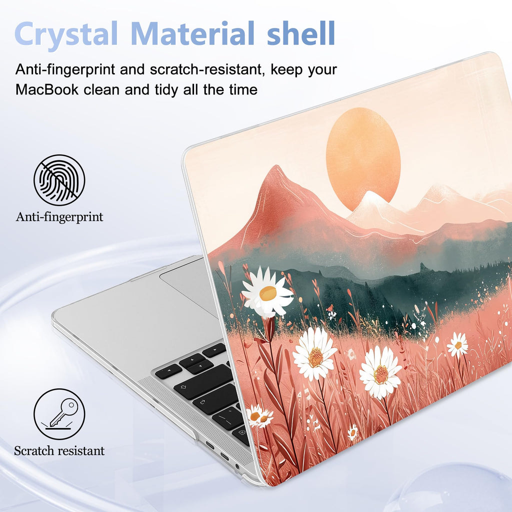 Lepeoac for MacBook Pro 16 inch Case 2019 2020 Release Model A2141, Plastic Hard Shell Cover with Keyboard Cover & Screen Protector for MacBook Pro 16 inch with Touch Bar & Touch ID, Mountains