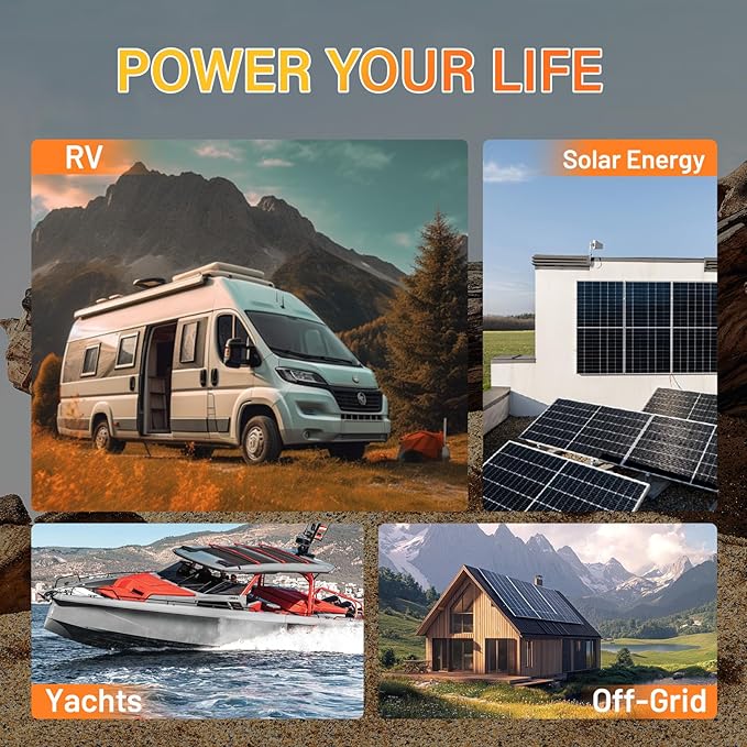 12V 300Ah (314Ah) LiFePO4 Lithium Battery Bluetooth MINI, Max. 4190Wh Energy, EV A+ Cells, Built-in 100A BMS, 15000 Deep Cycles Batterys for RV, Marine, Solar