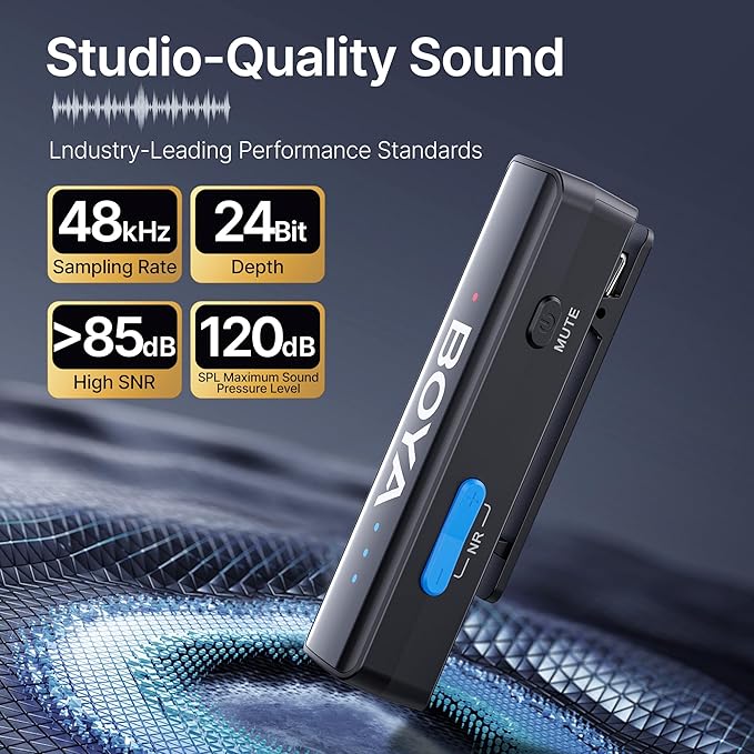 BOYA BOYALINK 2 A1 (1TX+3RX Adapter) Wireless Lavalier Microphone for iPhone Camera Android, Clip on Mic, 48 KHz 24 Bit, 6mm Mic, 1000ft, Noise Cancelling, Mini Lapel Mic USB-C/Lightning/3.5mm TRS