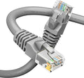 GEARit Cat 6 Ethernet Cable (1-Pack 100 Feet) Cat6 Network Patch, 10Gbps, RJ45, Snagless Cord, Gold-Plated Connectors, Internet for PC, TV, Tablet, Router, Printer, Servers, IT Data Center - Gray