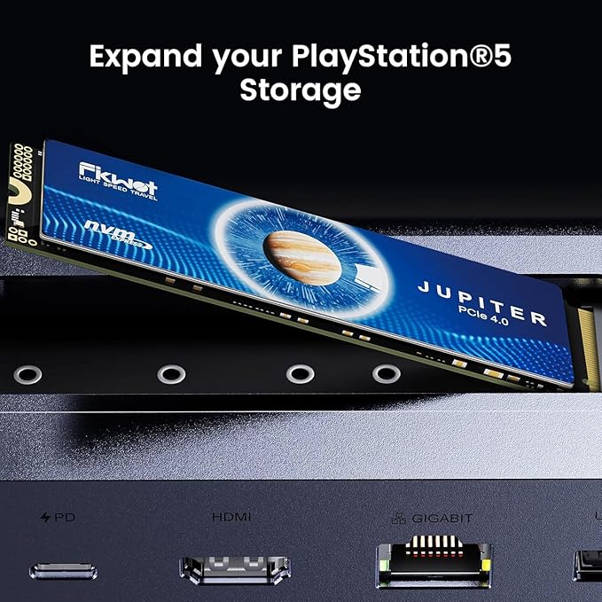 FX660 1TB M.2 SSD, PCIe Gen 4x4 Dynamic SLC Cache - Speeds up to 4800MB/s M.2 2280 NVMe Internal SSD, Upgrade Storage for PC Computer, Laptop and PS5