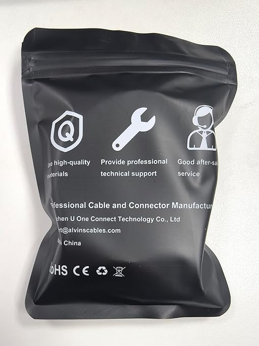 Alvin's Cables M12 X Coded 8 Pin Male to RJ45 Shielded Ethernet Cable M12 8 Position Cat6a Cable for Cognex Industrial Camera 15M/49.2ft
