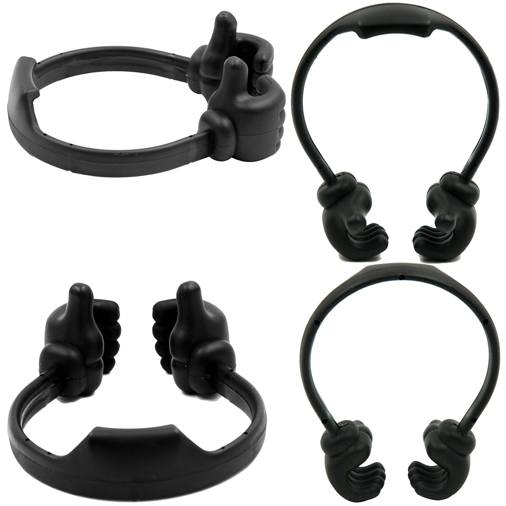 Honsky Cell Phone Stand Holder, Thumbs Up Lazy Phone Stand, Universal Adjustable Flexible, Cute Perfect Valentine's Day Gifts for Him/Her,Gifts for Couples, Compatible with Cell Phones & Tablets,Black