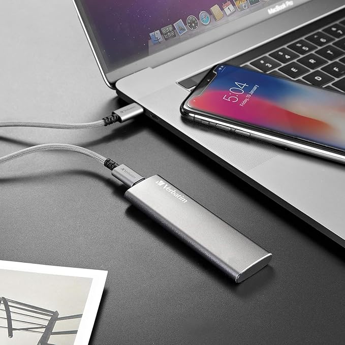 Verbatim 2TB Vx500 Portable SSD External Hard Drive USB 3.1 Gen 2 – Space Gray