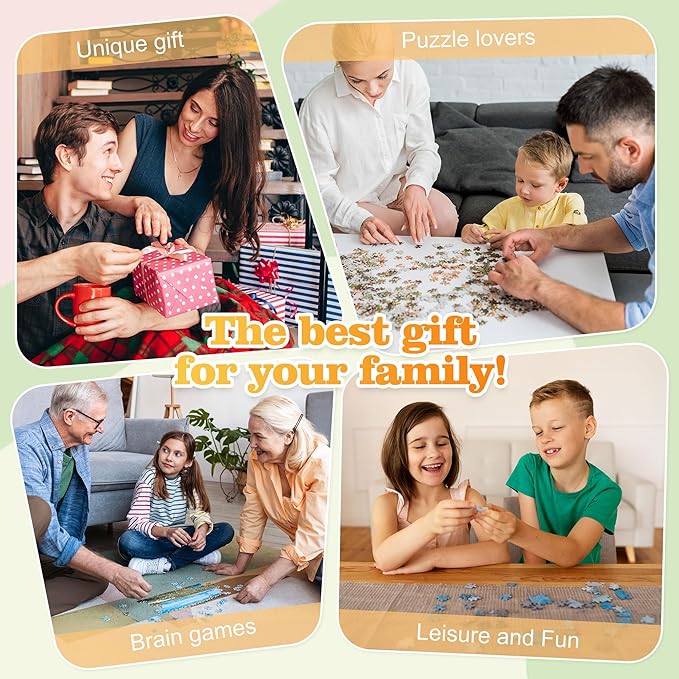 Easycosy Custom Photo Puzzles 300/500/1000 Pieces for Adults Families Personalized Picture Text Jigsaw Puzzle Gift for Holiday Birthday Wedding Anniversay(Horizontal/Vertical)