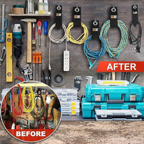 22PCS Garage Storage Straps, Extension Cord Holder RV Cord Organizer Wraps
