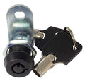 Admiral Locks Tubular Cam Lock, Keyed Alike Removable Key RV Compartment Storage Lock Cabinet Locks (Black Pack of 1, 5/8 Inch 90°)