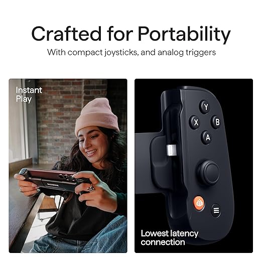 BACKBONE One Mobile Gaming Controller for iPhone (Lightning) - 2nd Gen - Turn Your iPhone into a Gaming Console - Play Xbox, PlayStation, PC, & App Games (3 Months Apple Arcade Included)