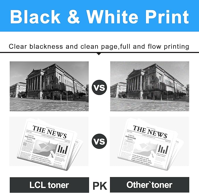 LCL 827A Toner Cartridge Replacement for HP 827A CF300A CF301A CF302A CF303A for MFP M880z M880z+ Printer (4-Pack KCMY)