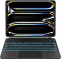 iPad Pro 13 inch case 2024 with Keyboard, Keyboard Case for iPad Pro 13-inch (M4, 2024) with 7 Colors Backlight, Multi-Touch Trackpad, Easy-Set Magnetic Stand, Auto Sleep/Wake (Black)