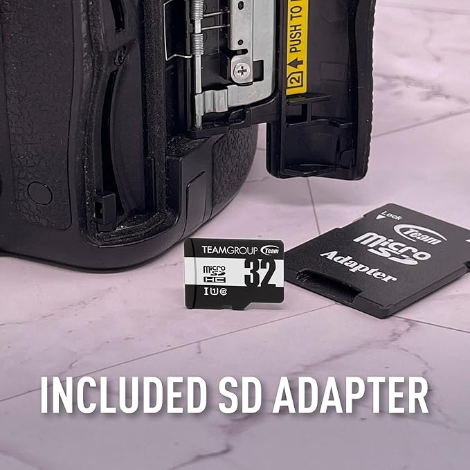TEAMGROUP Micro 64GB x 5 Pack UHS-I U1 Class 10 SDHC SDXC Read Speed up to 100MB/s High Speed Flash Meomry Card with Adapter for Camera, Surveillance, Full HD Shooting TUSDX64GCL10U63