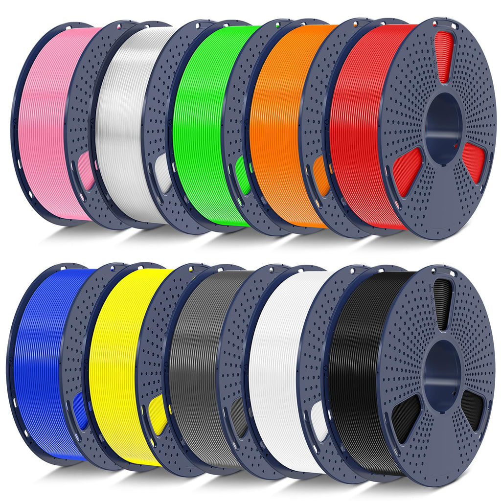 SUNLU PETG Filament 1.75mm,10kg,10 Packs Multi-Color