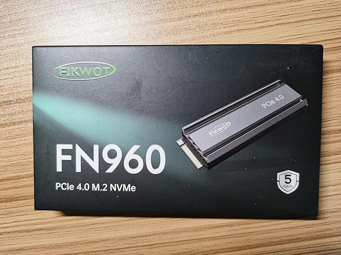 FN960 4TB M.2 2280 PCIe Gen4 x4 NVMe 1.4 Internal Solid State Drive with Heatsink - Speeds up to 5,000MB/s, Dynamic SLC Cache, Compatible PS5 Internal SSD