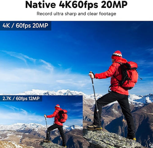AKASO V50 Elite 4K60fps Action Camera with 128GB MicroSD Memory Card Bundle