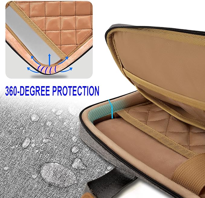 ZINZ Slim Expandable Laptop Case 15.6 Inch Sleeve Upgraded Protective Durable Recycled Carrying Case Compatible with MacBook 15" & 16" and Most 15" 15.6" 16" Notebook,D01G03