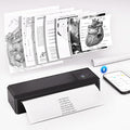 vretti P83 Portable Printers Wireless for Travel, A4 Portable Thermal Printer, Mobile Inkless Printer Compatible with Phone & Laptop, Supports 8.5 x 11 US Letter for Car School Office Home Use, Black