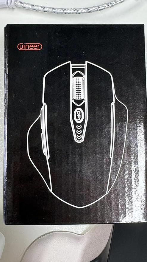 Bluetooth Mouse,Tri-Mode (BT 5.0/4.0+2.4G Hz),Visible Battery Level,Rechargeable Ergonomic Wireless Mouse with 4 Adjustable DPI Levels for Laptop and PC