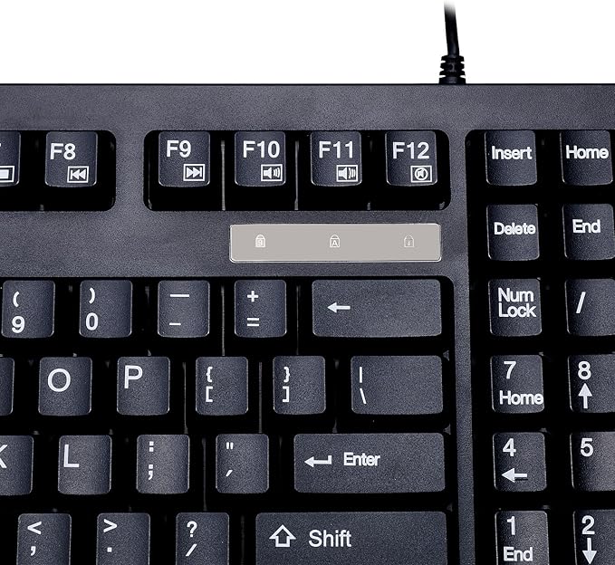 Adesso AKB-425UB - Easytouch Rackmount USB Touchpad Keyboard, Black