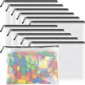 Umriox Mesh Zipper Pouch, 14.9x11.0 in (Black, 12 Packs), Extra Large Zipper Bags, Waterproof Zipper Pouches for Office Supplies, Puzzles, Board Game Storage & Cross Stitch Projects