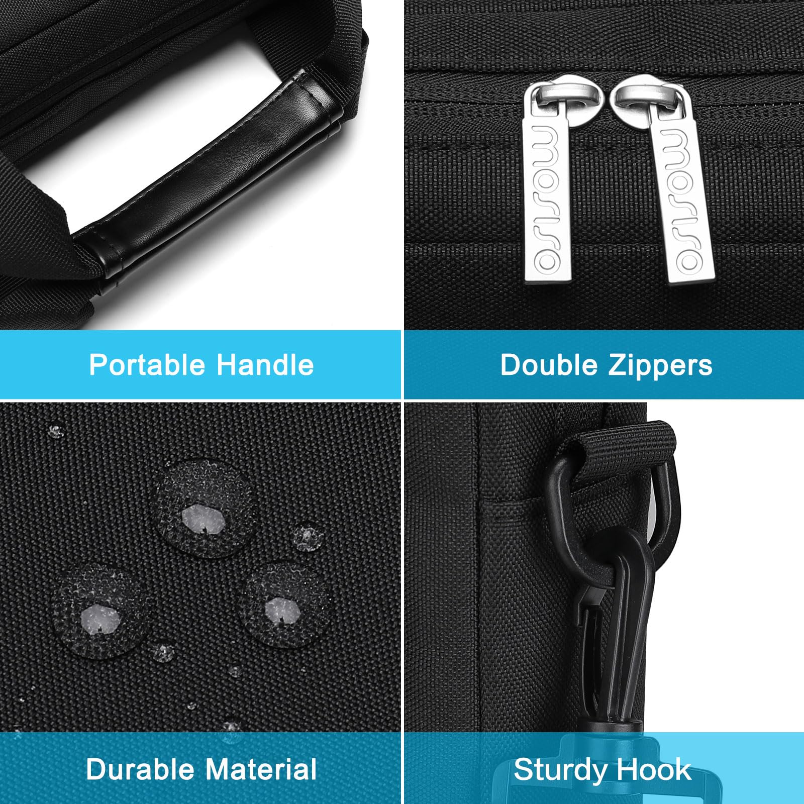 MOSISO Laptop Shoulder Bag 15.6 inch, 15-15.6 inch Computer Bag