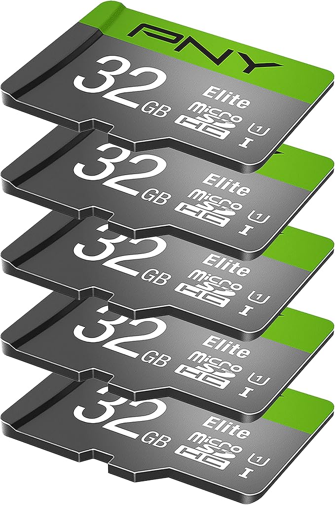 PNY 128GB & 32GB Elite Class 10 U1 microSDXC & microSDHC Card 2-Pack & 5-Pack Bundle