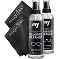 MagicFiber Glasses Cleaner Spray & Cloth Kit, Eye Glass & Lens Cleaner