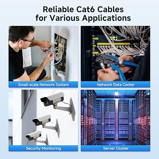Cable Matters [UL Listed] 10Gbps in-Wall Riser Rated (CMR) 23AWG Bare Copper Cat6 Ethernet Cable - 500ft, Cat 6 Ethernet Cable Spool, Cat 6 Cord Bulk, White