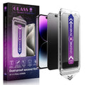 SHANG PIN JIA 2 Pack Matte Privacy Screen Protector for iPhone 16 Plus and iPhone 15 Plus and iPhone 14 Pro Max 6.7-Inch Auto Dust Removal, No Bubbles,Anti-Spy Tempered Glass Film, Easy Installation
