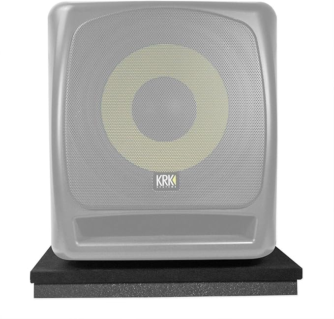 Rockville ISO 10-12 Isolation Platform Acoustic Riser Pad, 19" x 19" x 1.75", High-Density Foam, Vibration Reduction, Scratch Protection, for 10"/12" Subwoofers and Studio Monitors