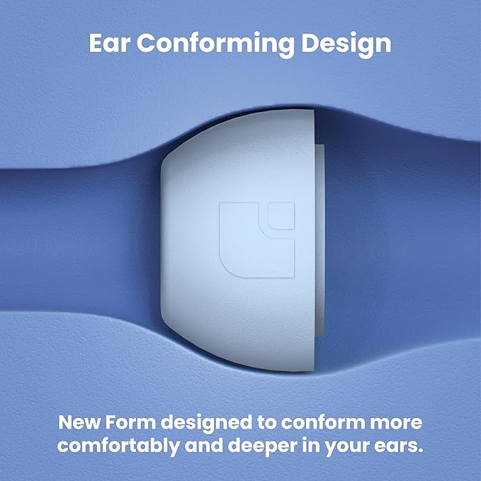 Foam Masters Ultra-Premium Memory Foam Ear Tips for AirPods Pro 1st & 2nd Gen | 3 Pairs | Black Magic Ver 6.0 | Secure | Comfort | Better Noise Cancel | Replacement Buds – Light Blue, Large