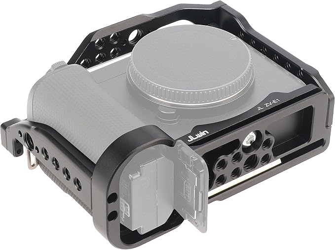 ZV-E1 Cage, Hersmay Video Stabilizer Camera Cage for Sony ZV-E1 Camera Accessories with Top Handle DSLR Rig with Cold Shoe,Handle Locating Holes,Multiple 1/4" 3/8" Screw Holes