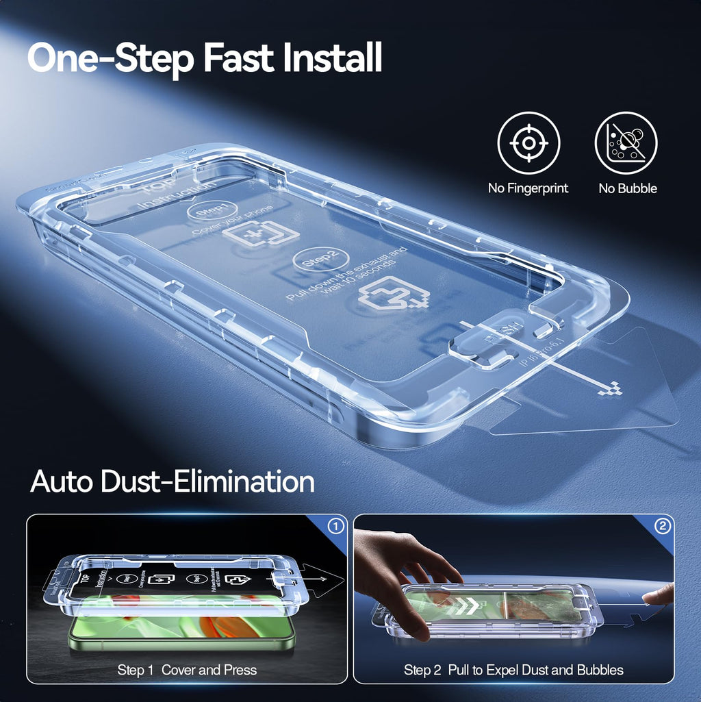 SMARTDEVIL [3+1 Pack Tempered Glass for Google Pixel 9 Screen Protector