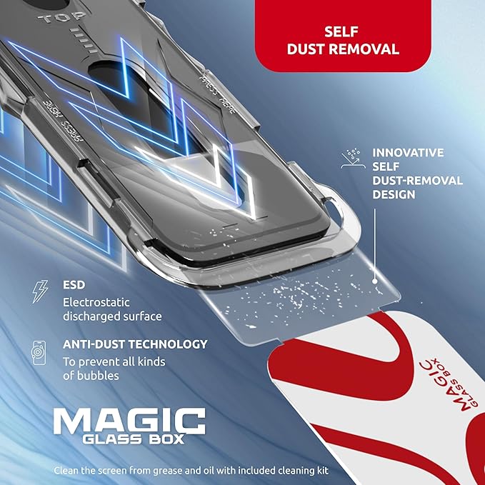 Tempered Glass Screen Protector for iPhone 15 Pro Max – Full Edge-to-Edge Protection 15 Pro Max Screen Protector with Applicator 9H Hardness Oleophobic Coating - Glass For Iphone 15Pro Max