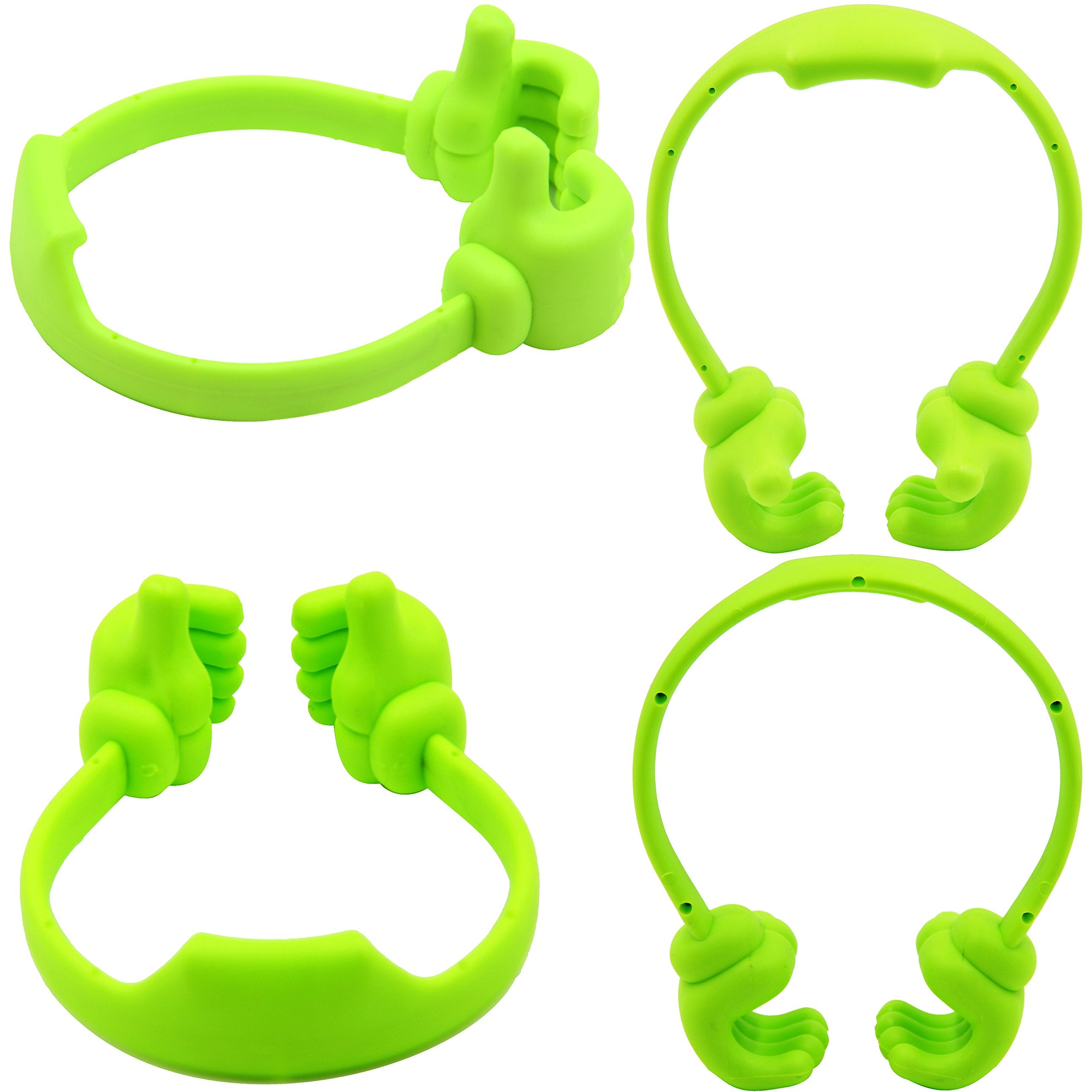Honsky Cell Phone Stand Holder, Thumbs Up Lazy Phone Stand, Universal Adjustable Flexible, Cute Perfect Valentine's Day Gifts for Him/Her,Gifts for Couples, Compatible with Cell Phones & Tablets,Green