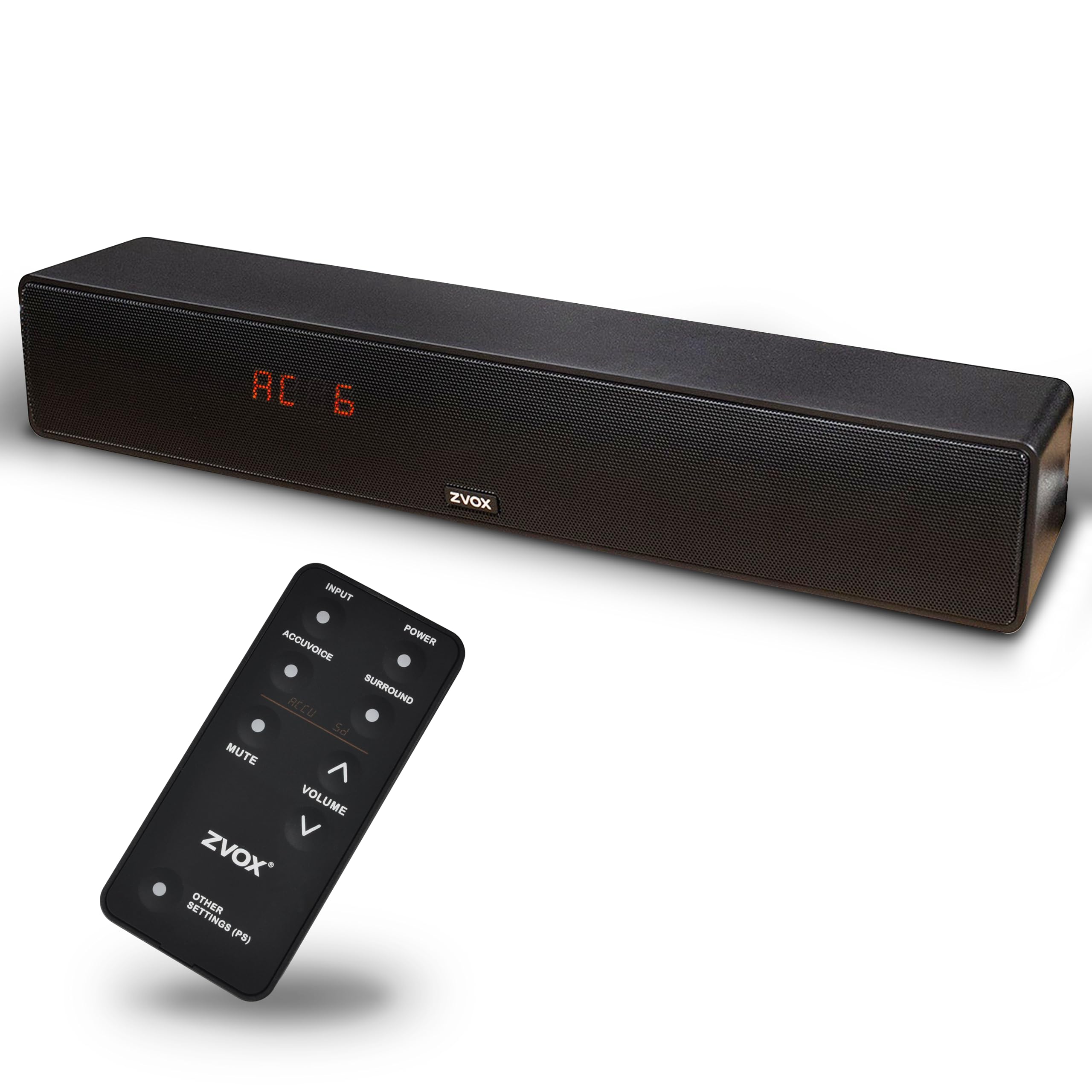 ZVOX AccuVoice AV157 Dialogue Clarifying Soundbar- 12 Levels of Voice Boost